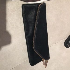 Henri Bendel pony hair evening bag.